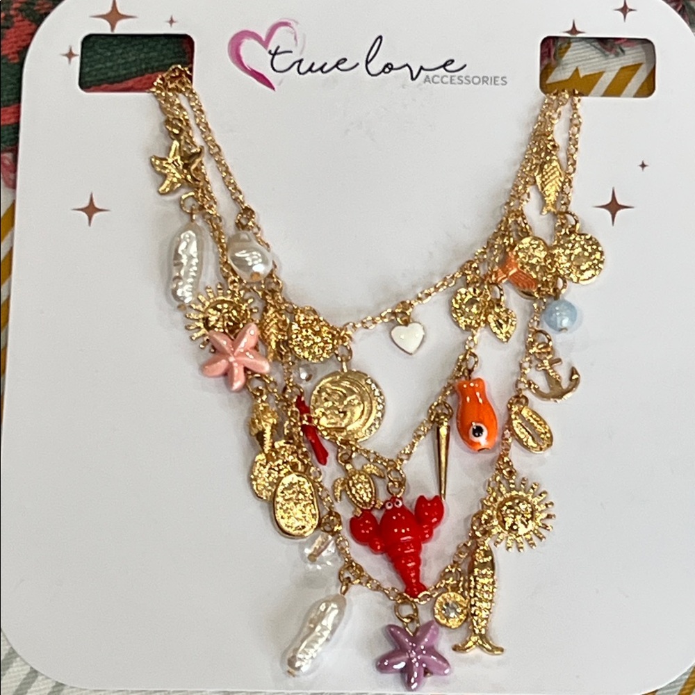 True Love Accessories NWT Necklace Set 3 Pieces Beach Theme